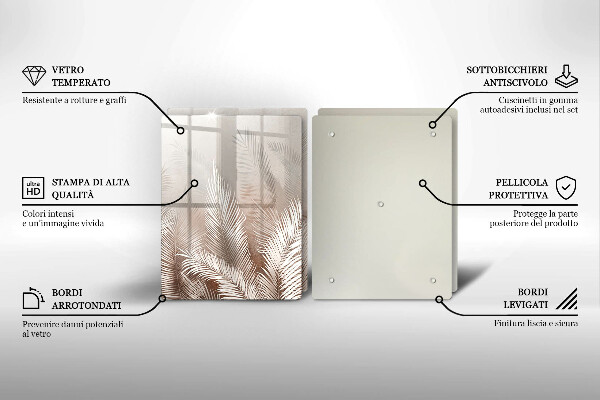 Chopping board Boho leaf vegetation