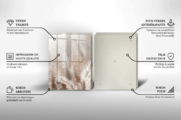 Chopping board Boho leaf vegetation