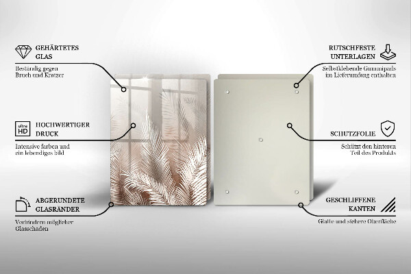 Chopping board Boho leaf vegetation