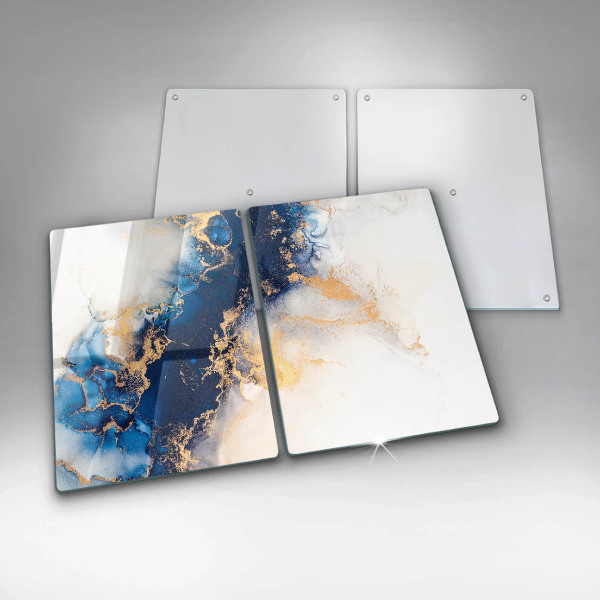 Chopping board Abstraction with blue