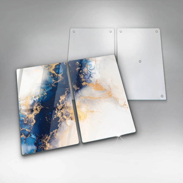 Chopping board Abstraction with blue