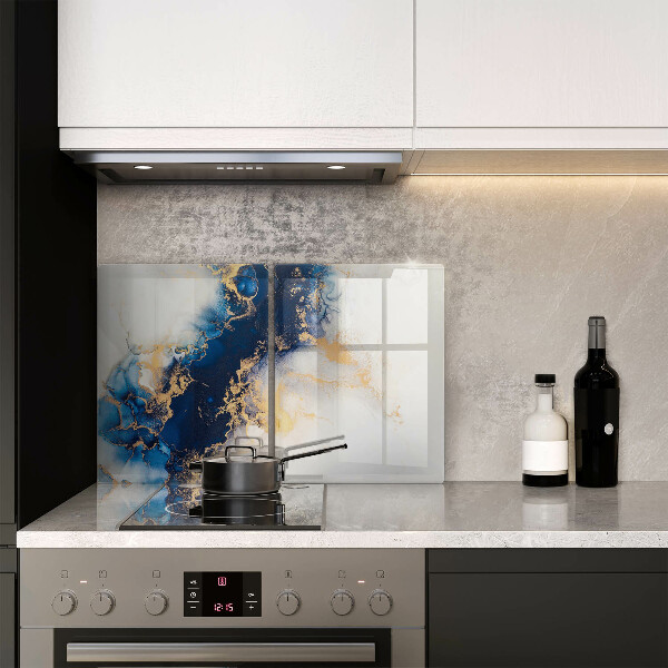 Chopping board Abstraction with blue