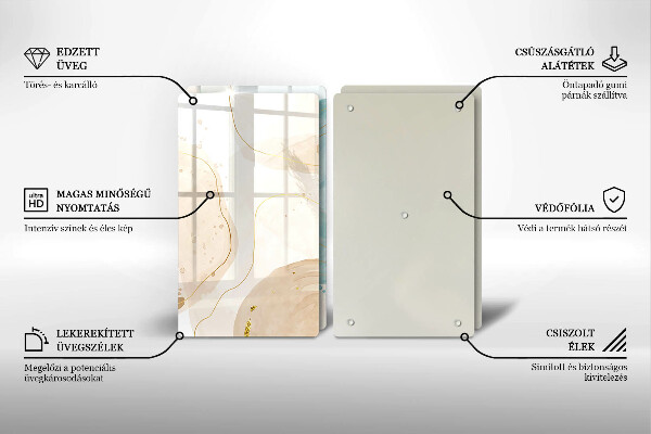 Chopping board Bright boho shapes