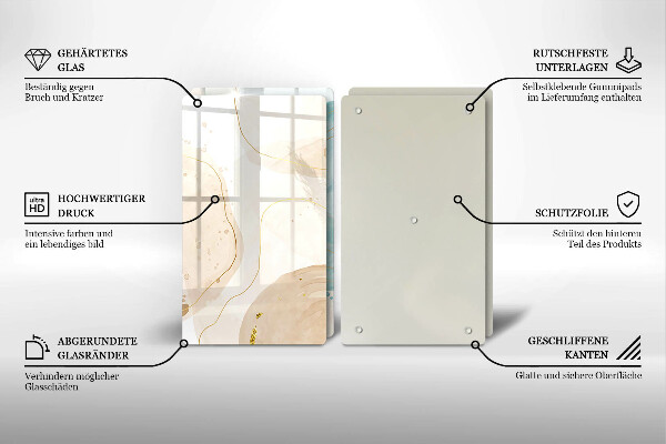 Chopping board Bright boho shapes