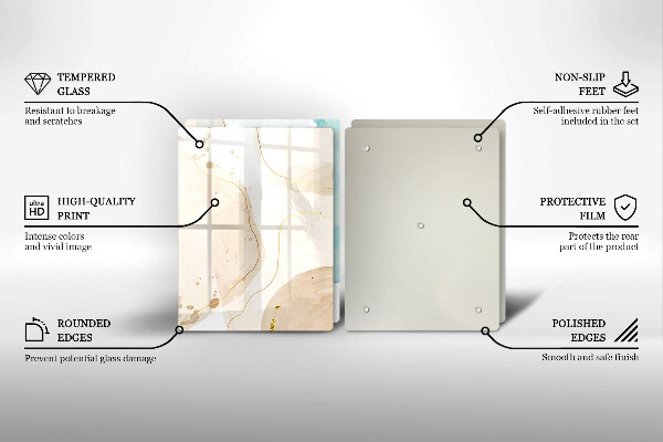 Chopping board Bright boho shapes