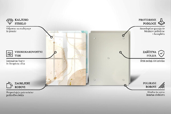 Chopping board Bright boho shapes