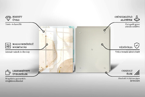 Chopping board Bright boho shapes