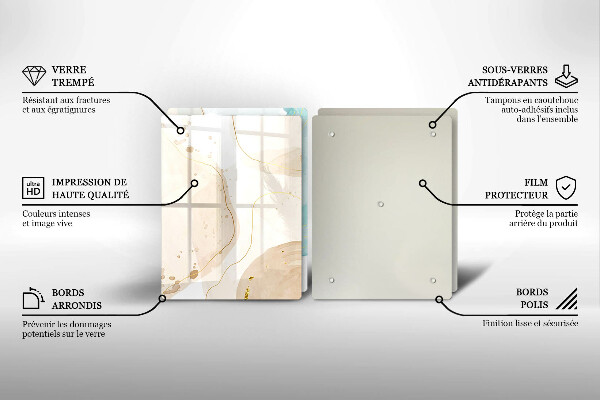 Chopping board Bright boho shapes