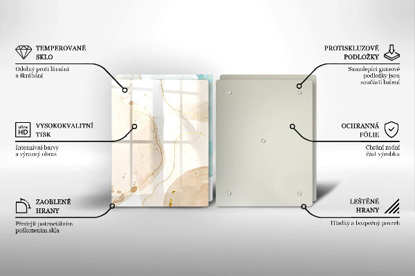 Chopping board Bright boho shapes