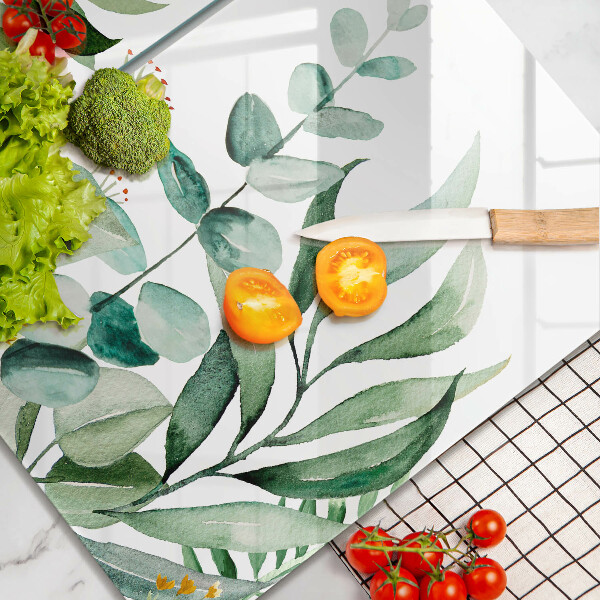 Chopping board Plant leaves illustration