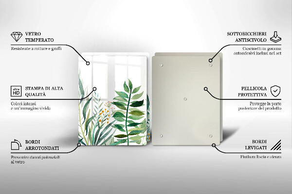 Chopping board Plant leaves illustration