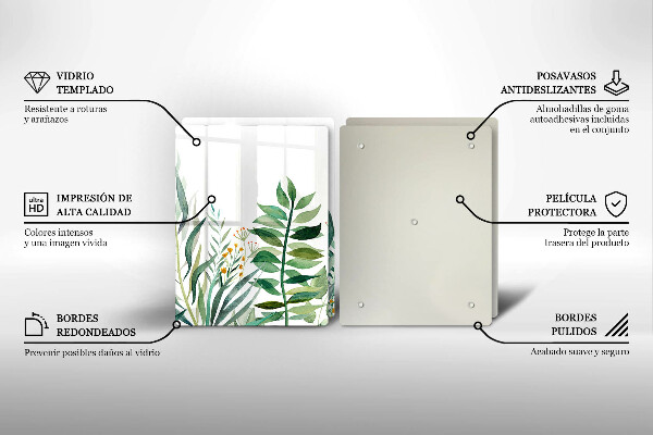 Chopping board Plant leaves illustration