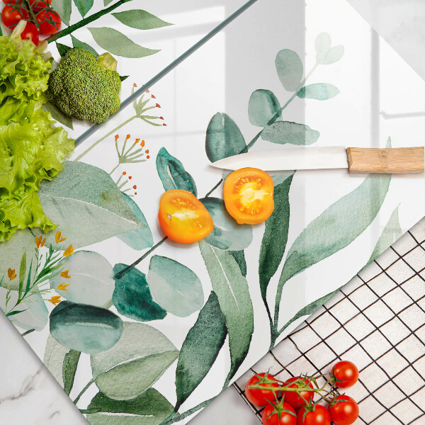 Chopping board Plant leaves illustration