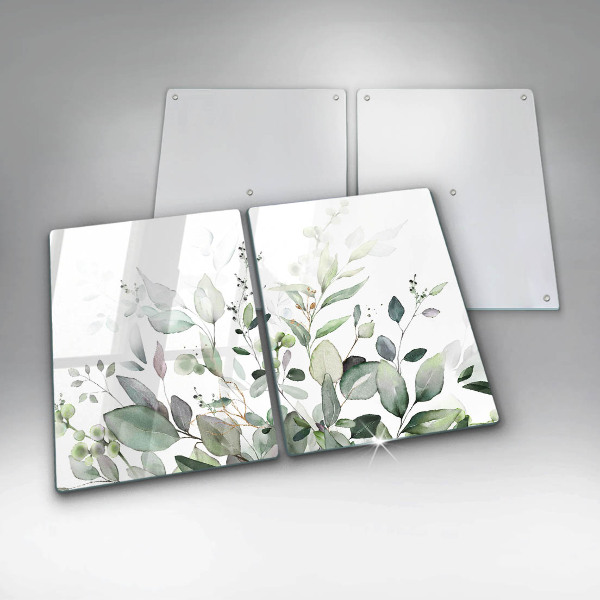 Chopping board Watercolor plants