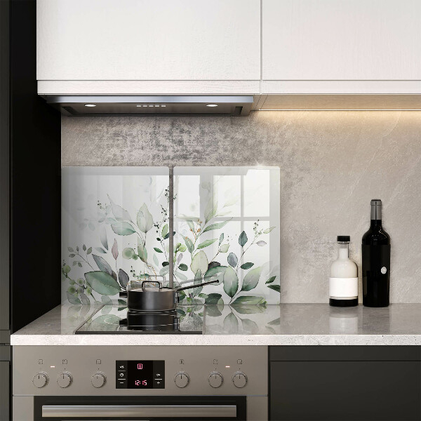 Chopping board Watercolor plants