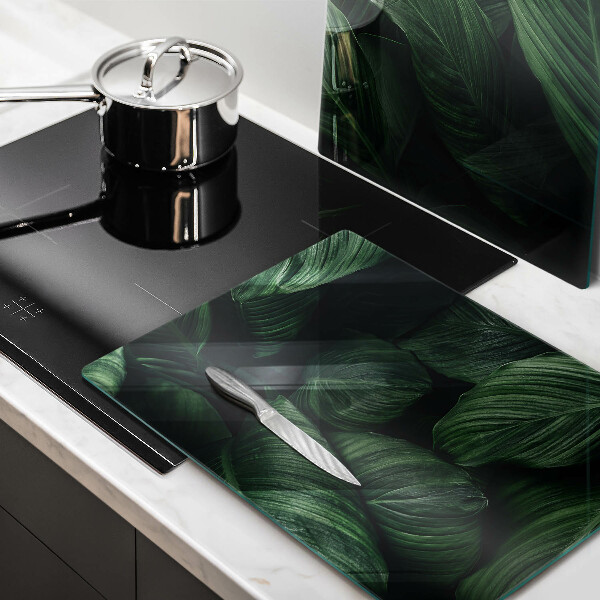 Chopping board Dark leaves