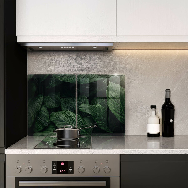 Chopping board Dark leaves