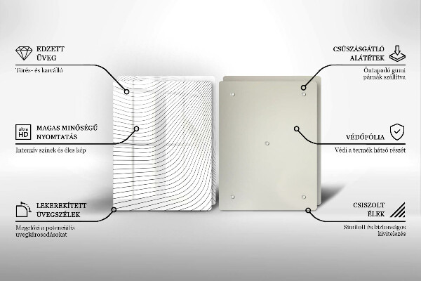 Chopping board Modern Line pattern