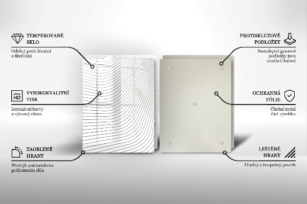 Chopping board Modern Line pattern