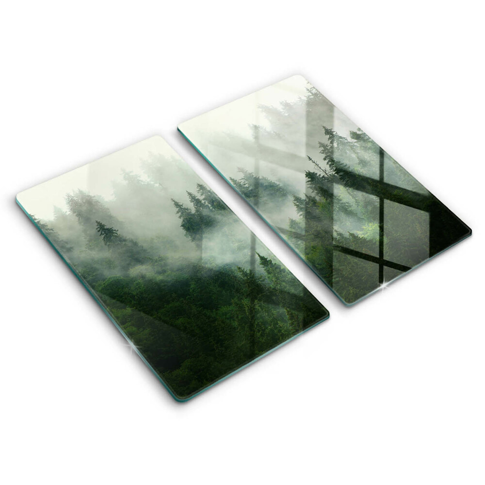 Chopping board Landscape of a hazy forest