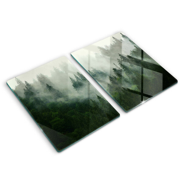 Chopping board Landscape of a hazy forest