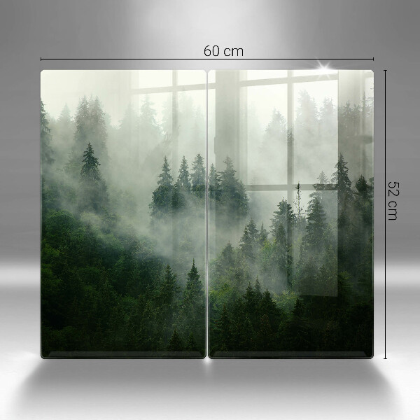 Chopping board Landscape of a hazy forest