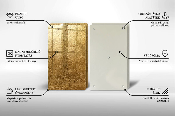 Chopping board Gold texture background