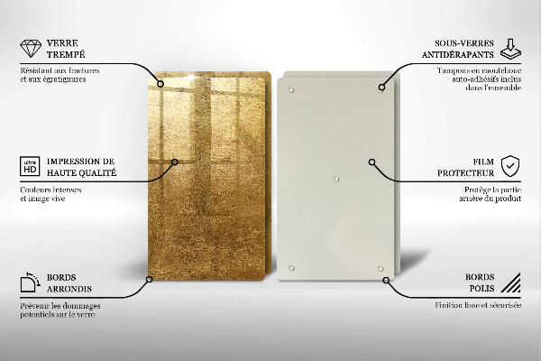 Chopping board Gold texture background