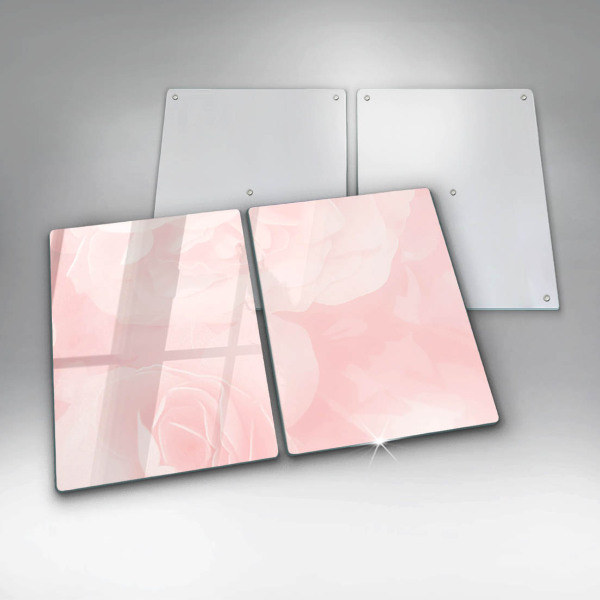 Chopping board Pastel background roses