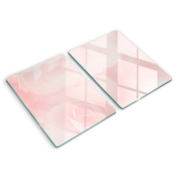 Chopping board Pastel background roses
