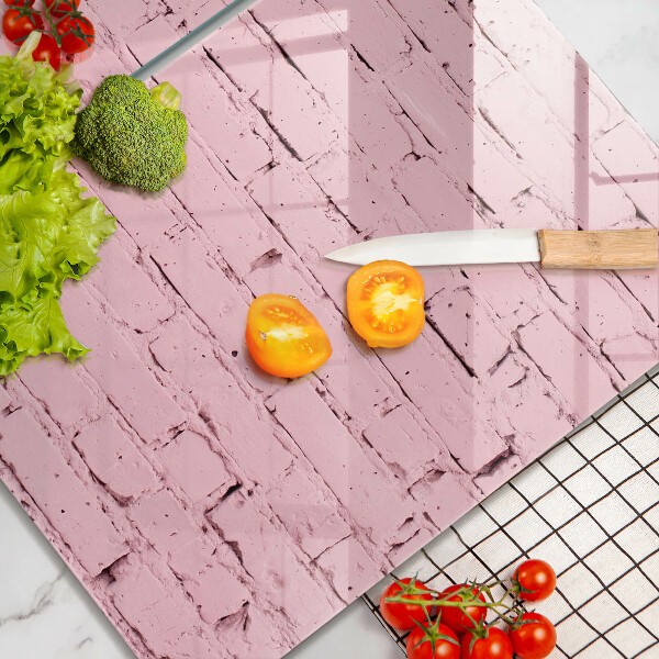 Chopping board Pastel wall bricks