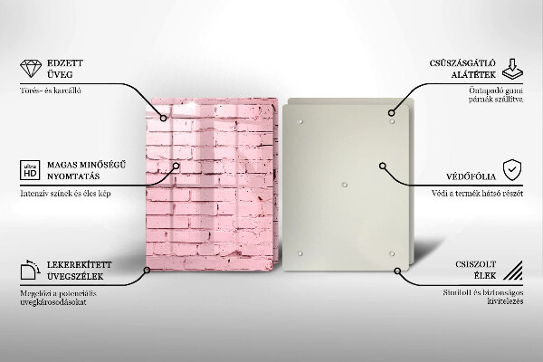 Chopping board Pastel wall bricks