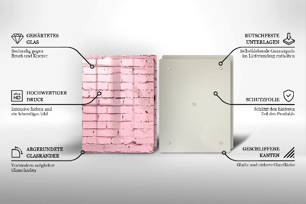 Chopping board Pastel wall bricks