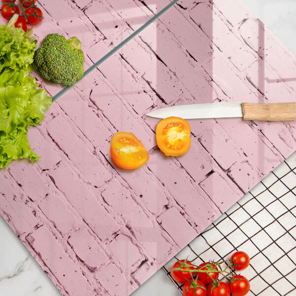 Chopping board Pastel wall bricks