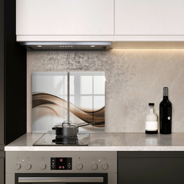 Chopping board Abstraction brown lines