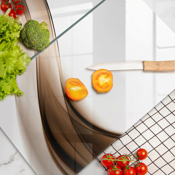 Chopping board Abstraction brown lines