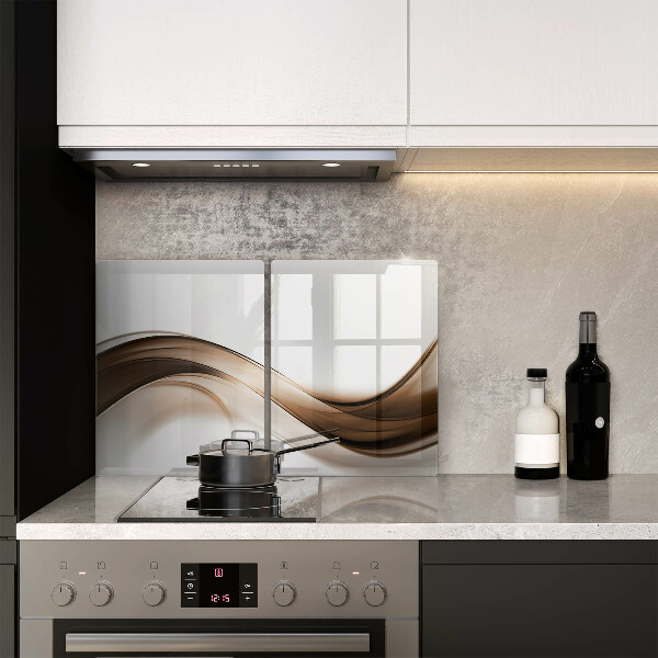 Chopping board Abstraction brown lines