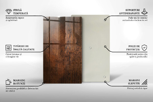 Worktop protector Dark wood board