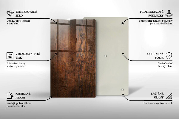 Worktop protector Dark wood board