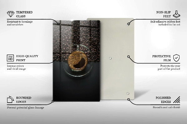 Chopping board Coffee and grains