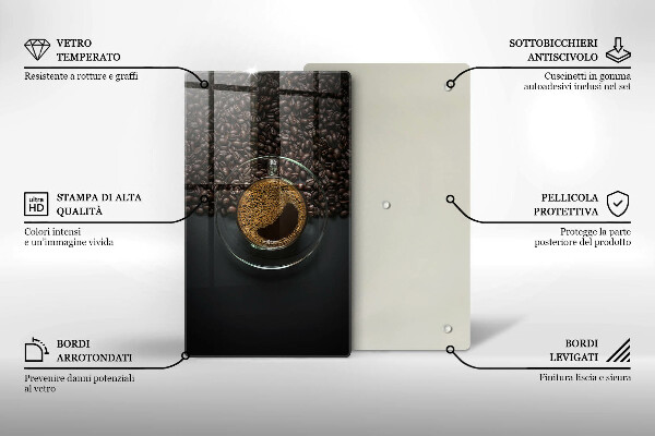 Chopping board Coffee and grains