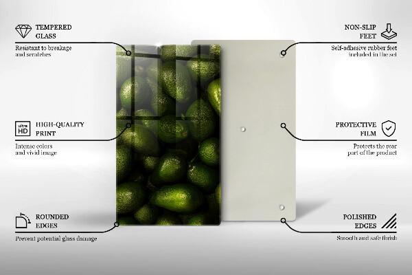 Chopping board Avocado fruit