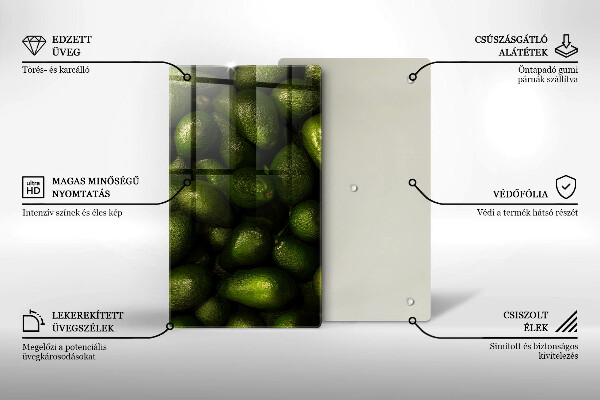 Chopping board Avocado fruit