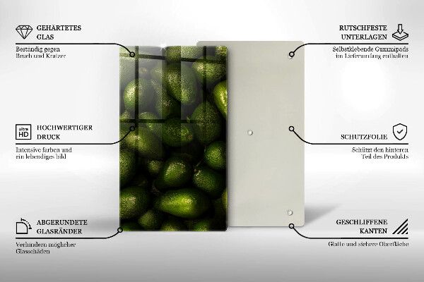 Chopping board Avocado fruit