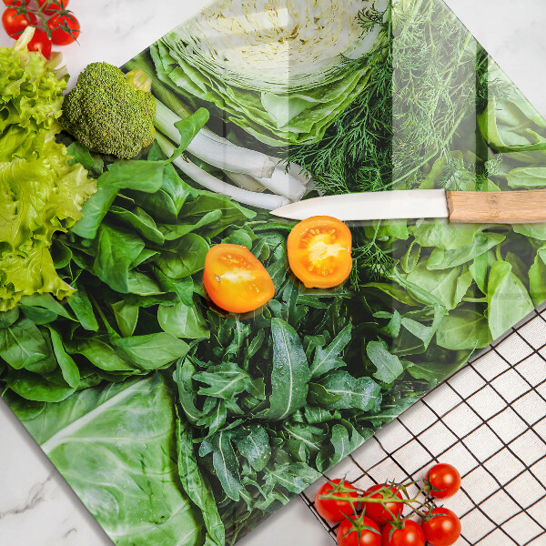 Chopping board Green vegetables