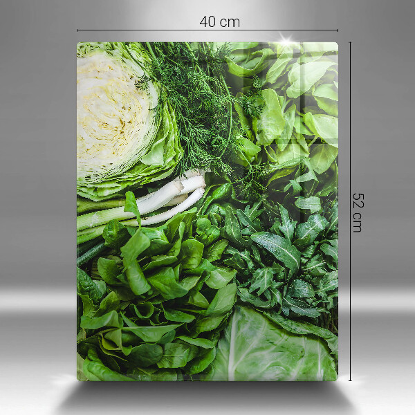 Chopping board Green vegetables
