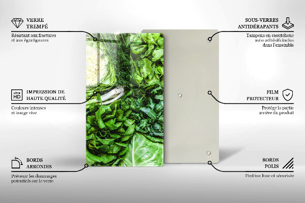 Chopping board Green vegetables