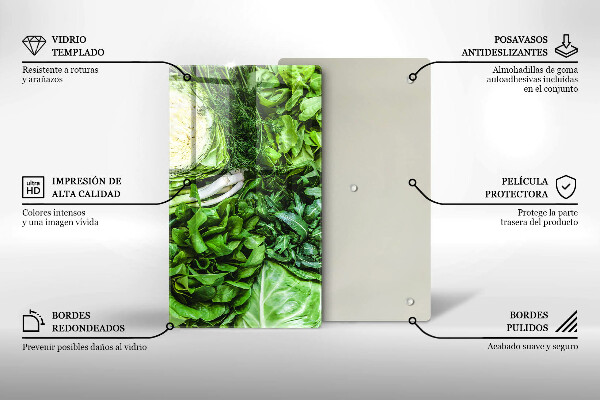 Chopping board Green vegetables
