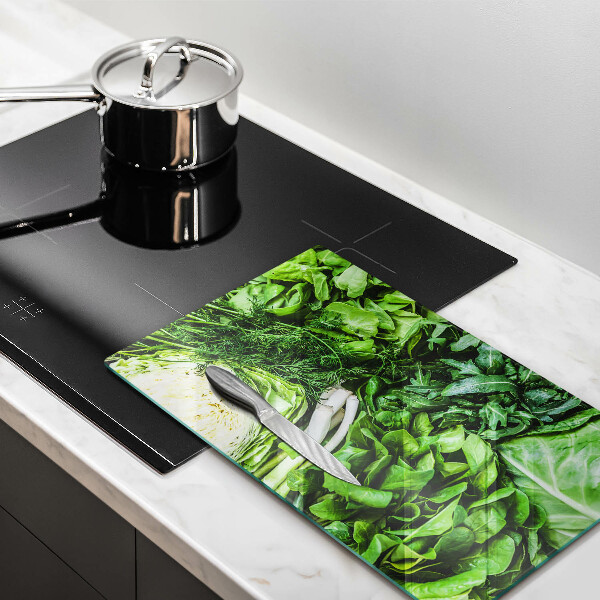 Chopping board Green vegetables