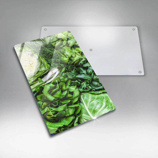 Chopping board Green vegetables